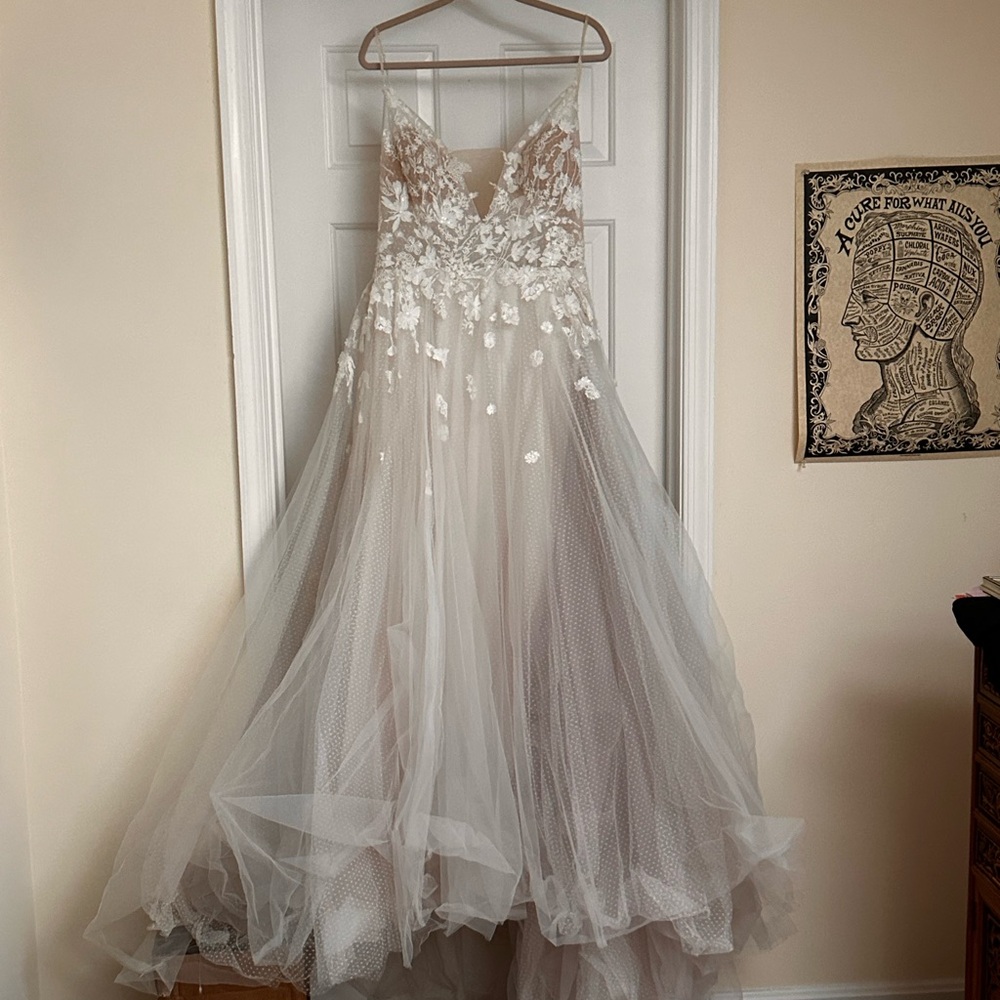 Willowby by Watters Polka Dot Tulle Wedding Dress